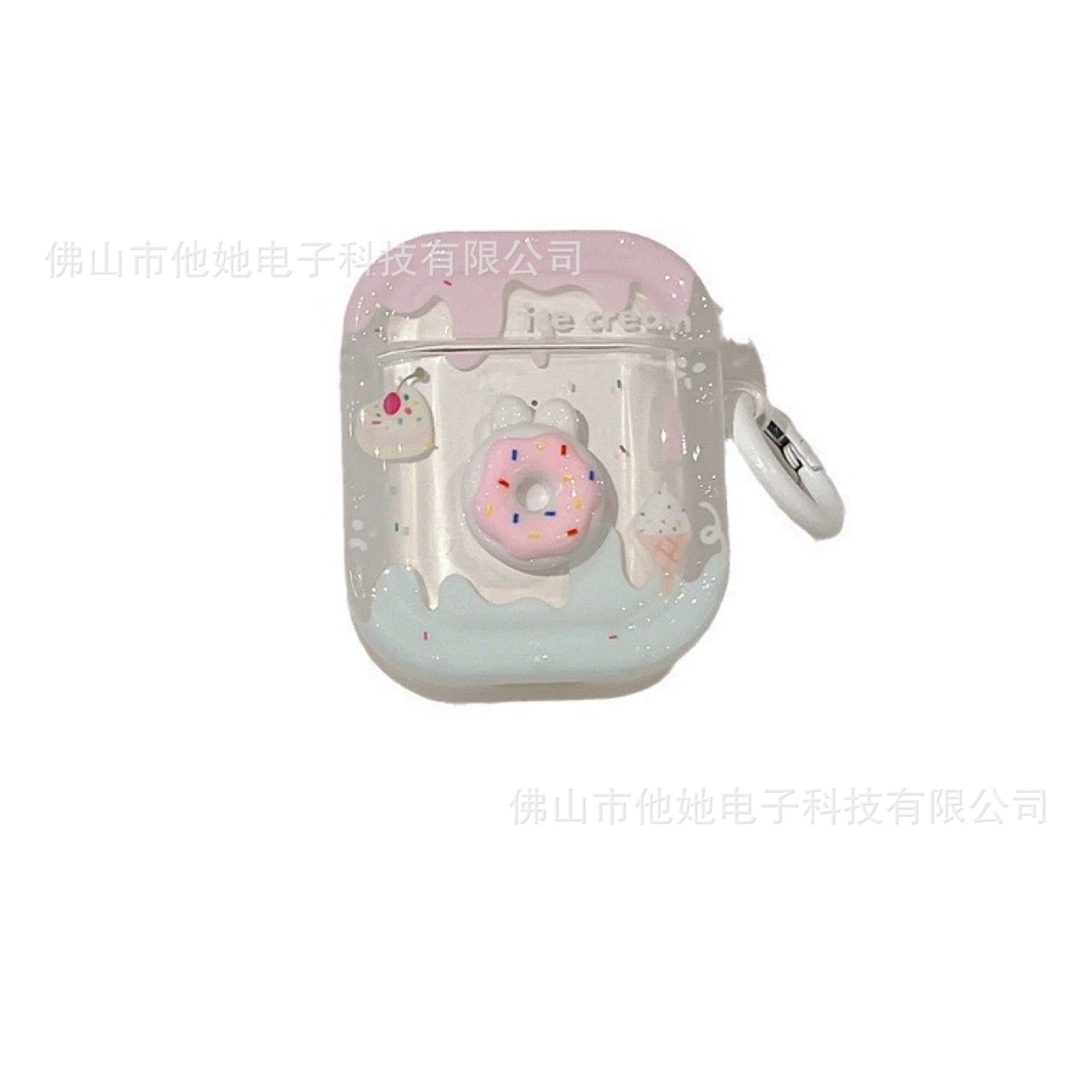 Apple, cute three dimensional compatible donut, protective case, iPhone2, wireless headphones, 3/4, bluetooth