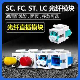 光纤法兰适配器耦合器SC/LC/FC/ST卡扣RJ45卡扣转光纤接口对接头