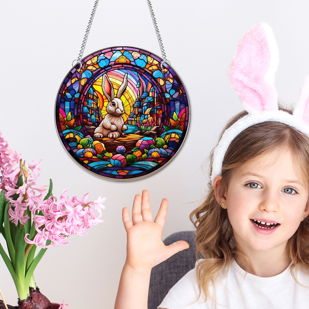95g Weight pendant Home Textiles & Decor Type Acrylic Material Easter Festival Rabbit Pattern Casual, Elegant, Classical Style Easter Casual Elegant Classical Rabbit Arylic Party Supplies Decorations 107