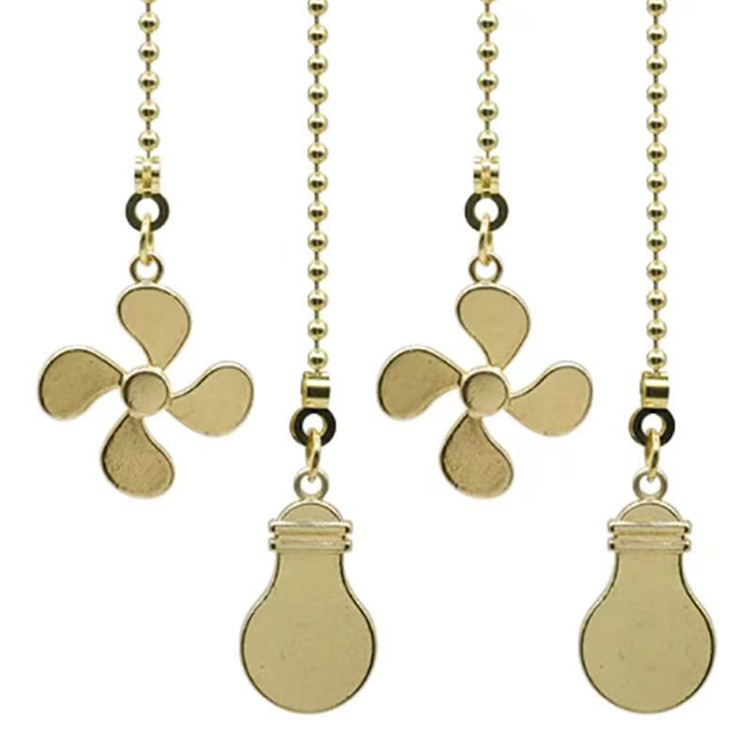 新款4叶灯泡风扇金色