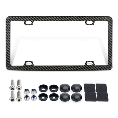 Cross-Border Automotive Carbon Fiber License Plate License plate holder/license plate holder - btd040-carbon-fiber-license-plate-frame