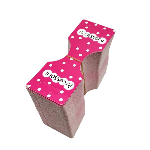 200 sheets in a bundle hair accessories headband wrapping paper card hair band tag hair rope card paper wholesale sticker head card
