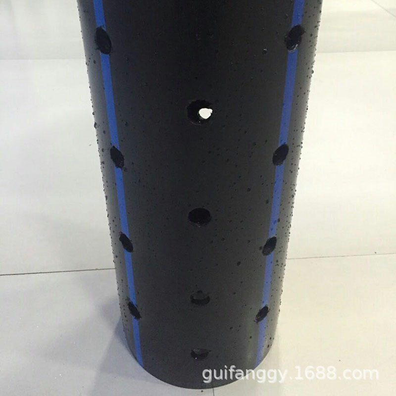 贵州厂家PE管打孔缠布渗水管dn200 hdpe灌溉透水管过滤管