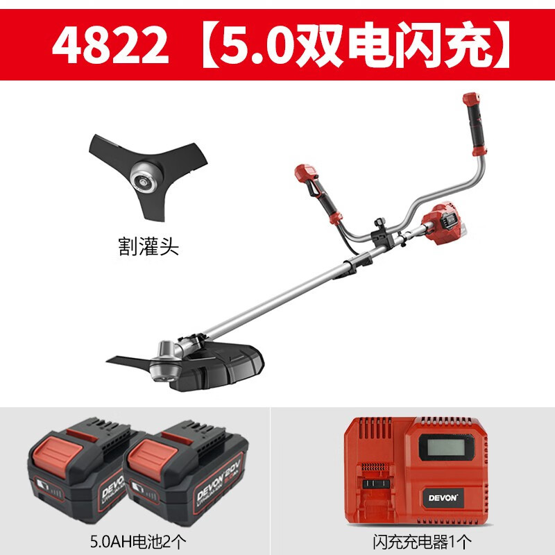 Daiyou Daiyou cortadora de césped eléctrica sin escobillas recargable multifuncional para cortar césped, cortar césped, eliminar hierbas y cortar riego