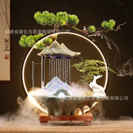 流水摆件;招财猫;茶道/香炉