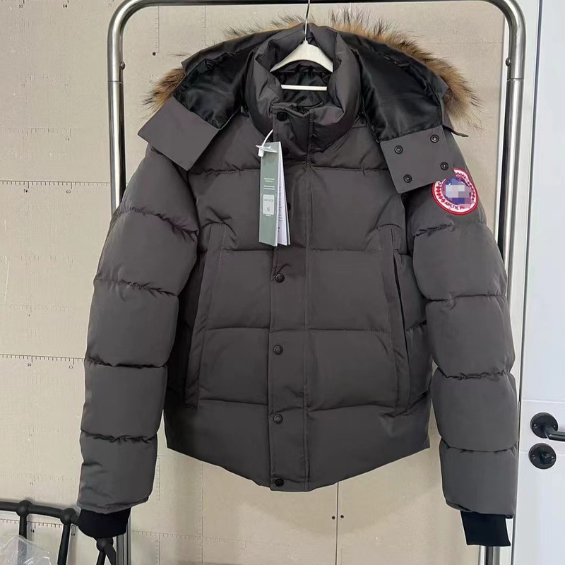 新款大鹅正确版大口袋高端情侣派克棉服加厚连帽男女防风保暖外套|undefined