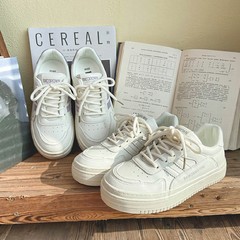 Women's 2022 New Casual Flat Sneaker with Soft Sole, Lightweight, Ins Fashion, Student Platform Shoes