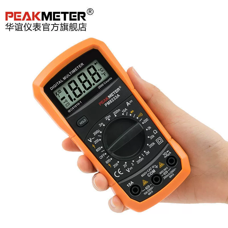 Huayi PEAKMETER-PM8233A базовый цифровой мультиметр