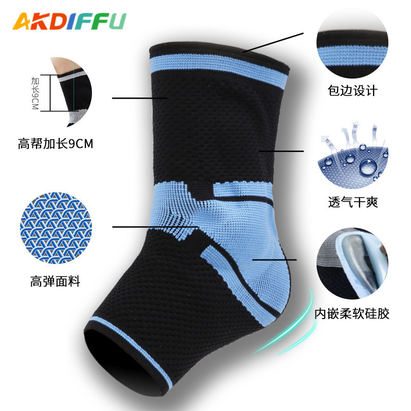 Equipo de protección unisex máquina constante deportes protección del tobillo de punto protección del tobillo de silicona soporte de presión pie cesta fila entrega