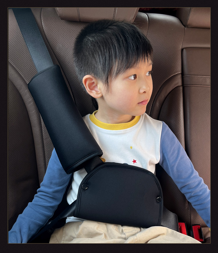 Four Seasons Shield Seat Belt Fixing Adjuster Car Children's Shoulder and Belly Protector Does Not Strangle the Neck