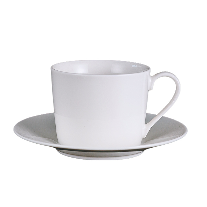 Transfronterizo de Amazon taza blanca taza de alto aspecto creativo Oficina taza de café pareja taza de agua Taza de cerámica