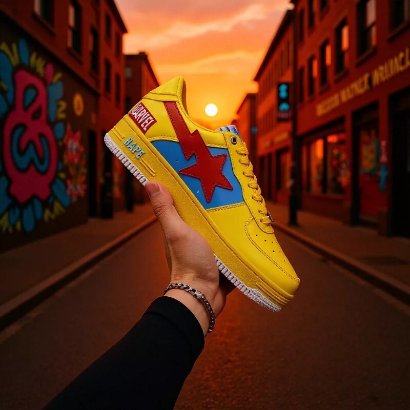 BAPESTA sneakers from Putian, cross-border foreign trade, low-top Air Force One sneakers, vibe men's casual sports shoes