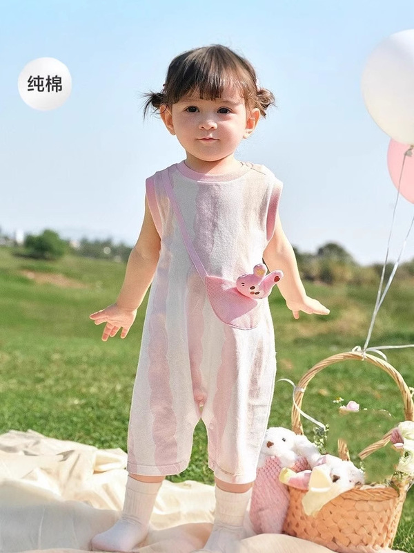 乳幼児の赤ちゃんのワンピースの純綿の女性の夏の薄いタイプの家庭服の夏の綿の家庭服|undefined