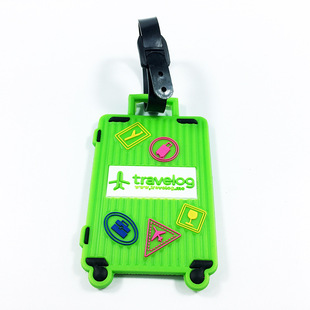 Production of Pvc Soft Rubber Cartoon Creative Luggage Tags, Overseas Travel Boarding Passes, Tags, Plastic Soft Rubber Crafts