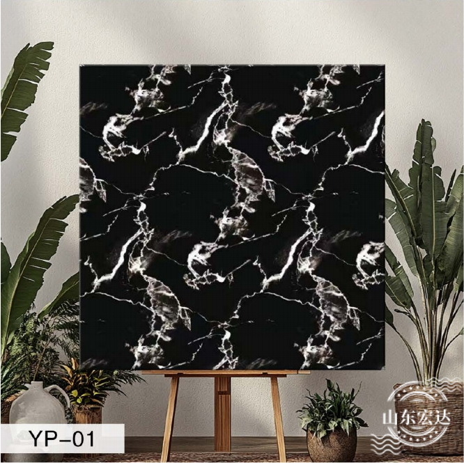 Azulejo de imitación mármol autoadhesivo adhesivo de pared sala de estar baño decoración de pared impermeable y a prueba de humedad con papel de aluminio