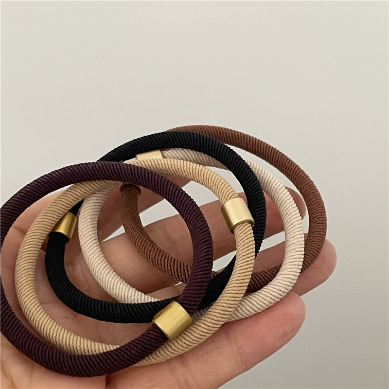 Hair Tie Hair Accessories Type Fashion Solid Color Cloth Hair Tie 1 Piece