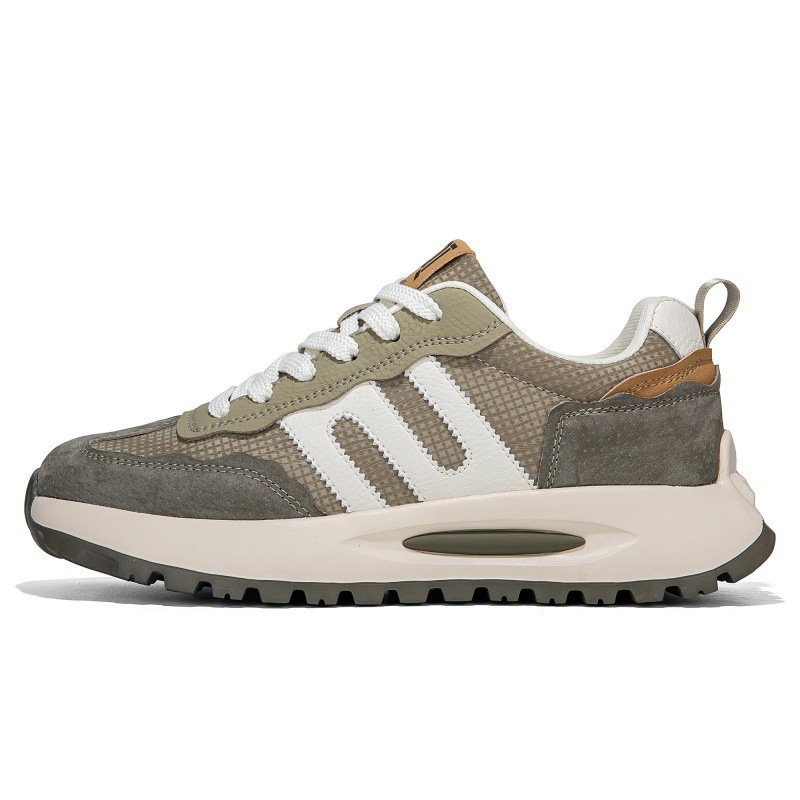 Zapatos de hombre primavera nuevos zapatos Forrest Gump zapatos de moda zapatos de correr de cuero para hombre zapatos casuales deportivos ligeros de suela blanda para hombre hombres