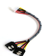 定制大4pin轉SATA電源線IDE分配器電纜用於PC,CD驅動器硬盤