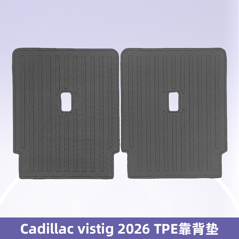 Aplicable a Cadillac Vistiq 2026 3D TPE para todo el tiempo Cojín de pie Cojín de trasero Cojín de respaldo