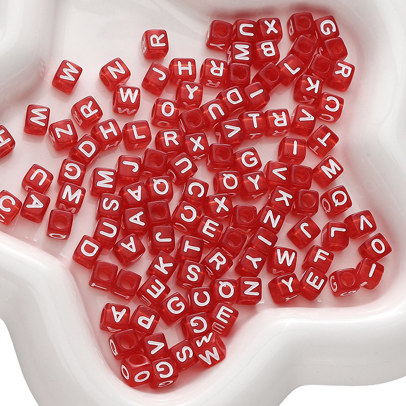Red 6x6mm 100pcs/pack