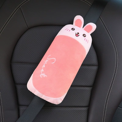 Car Seat Belt Shoulder Cover Creative Cute Anti-Stranglehold Adjustment Holder Kidsren's Sleeping Car Seat Belt Cover (Seat belt shoulder pad) - little-cute-rabbit-upgraded-small-size