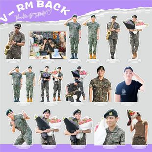 V-Rm Returns Kim Taehyung and Kim Nam Jun Acrylic Figurine Stand Decoration Celebrity Merchandise Desktop Ornament