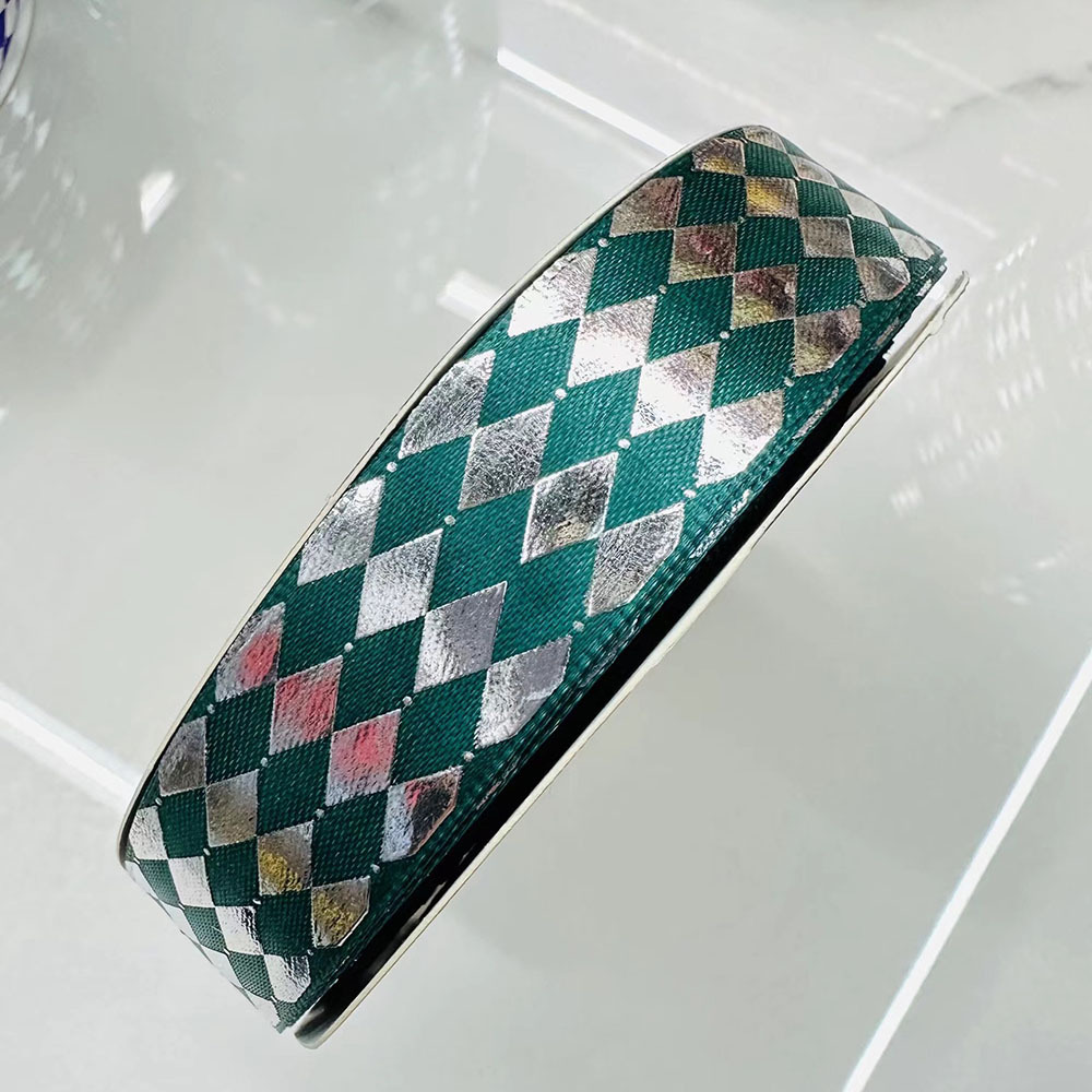 2.5CM cintas de plata en forma de barras de diamante hechas a mano cintas de color DIY Lolita accesorios caja de regalo embalaje al por mayor transfronterizo