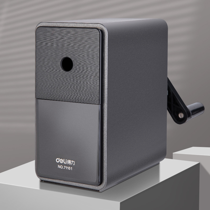 Deli 71161 sacapuntas especial para dibujo Sacapuntas de lápiz estudiante sacapuntas a mano sacapuntas taladro Sacapuntas de lápiz