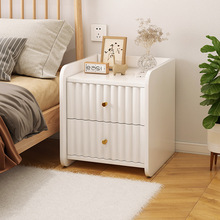 床头柜现代简易卧室床边卧室家用储物收纳柜小户型奶油风置物架子