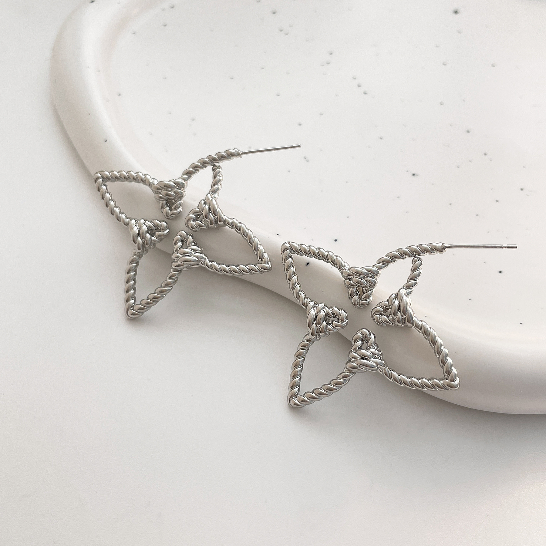 Earrings Classification 1 Pair Vacation Simple Style Star Plating Copper Earrings