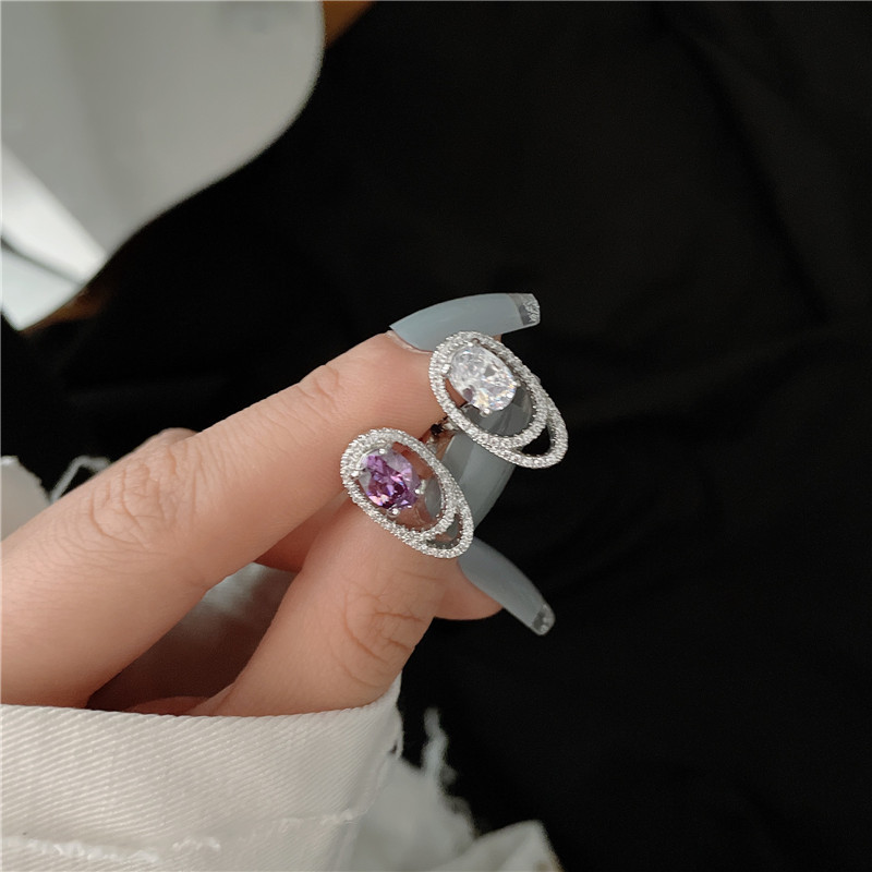 Korean Dimomd Nail Ring display picture 7