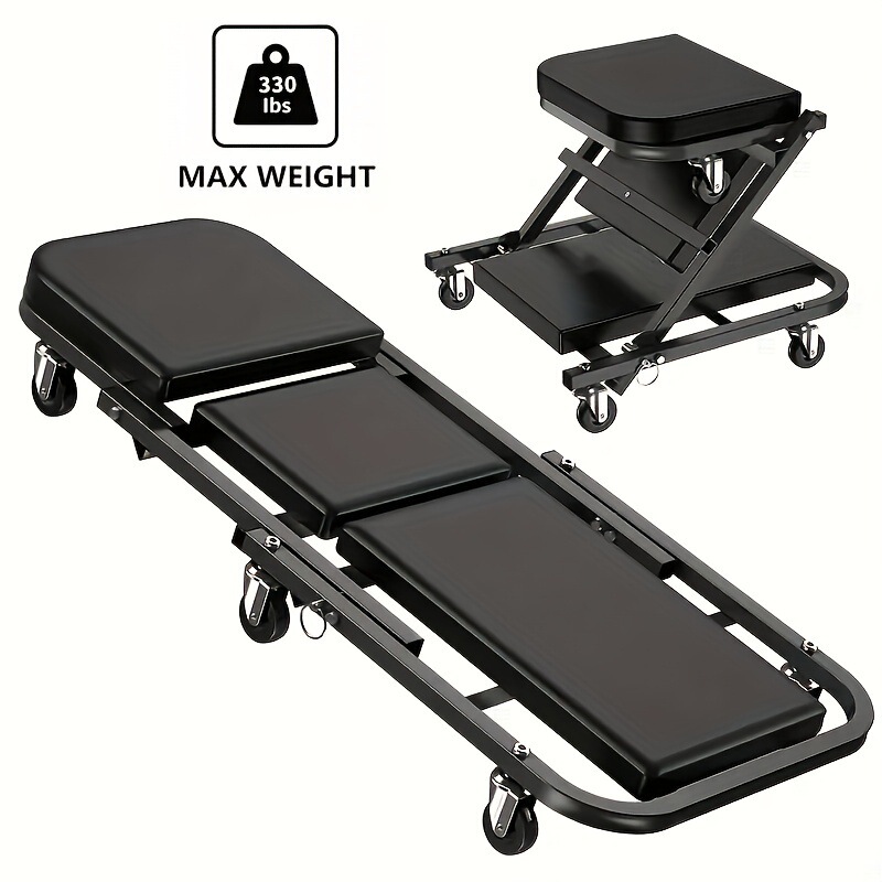 2 in 1 Mechanics Creeper 36 Inch Z Shape Foldable Creeper|undefined