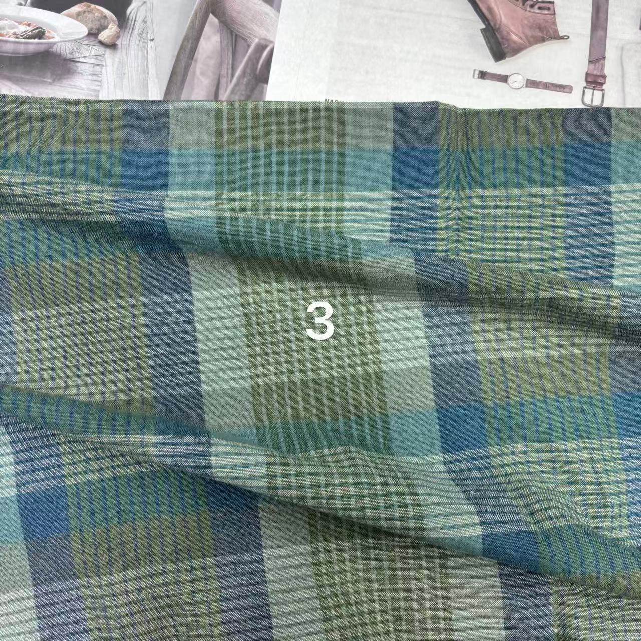 渐变撞色格子面料网红同款套装西装连衣裙 清爽简单ins风大格子布