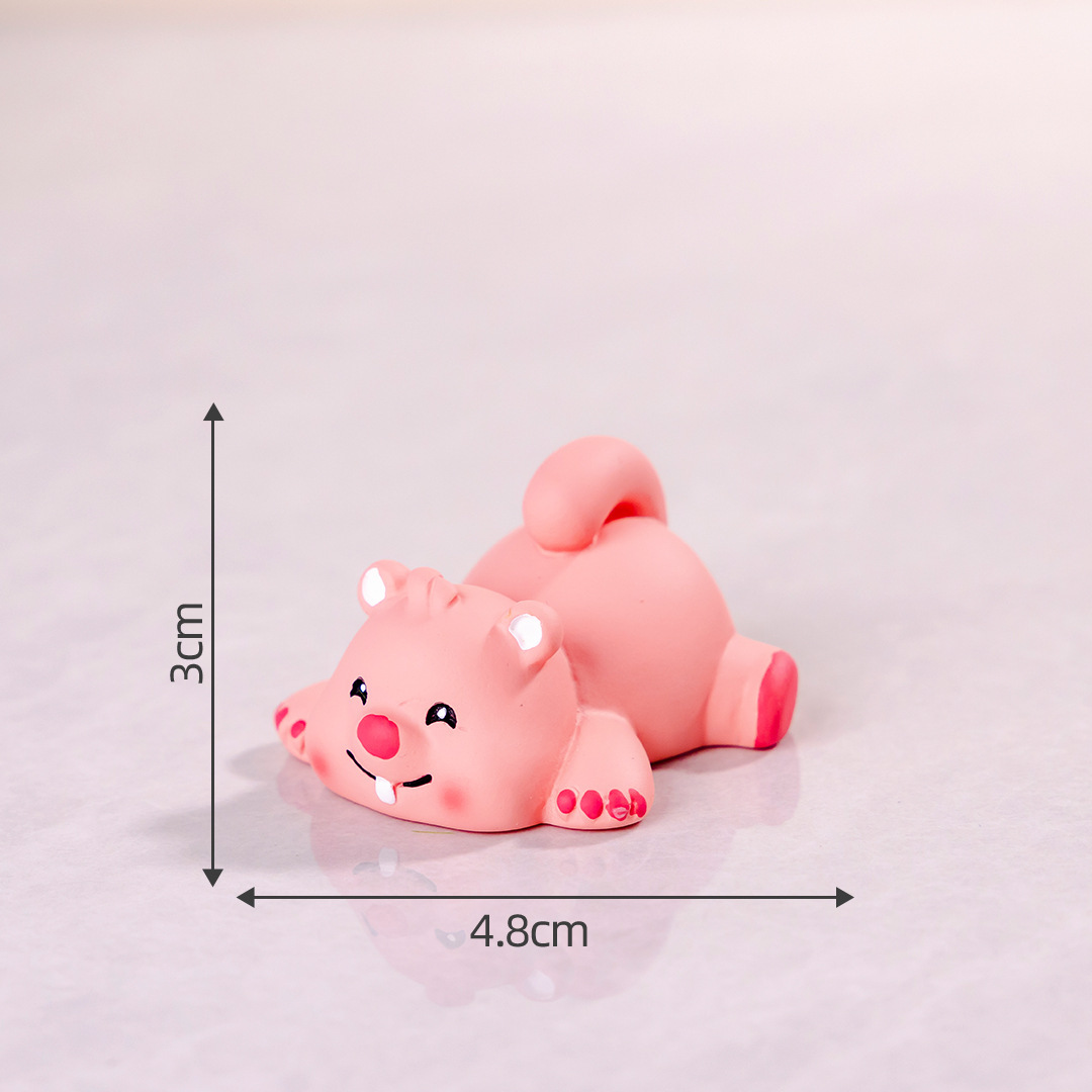 Micro paisaje creativo lindos Dolphin capibara muñeca caja ciega accesorios decoraciones accesorios de escritorio para automóviles