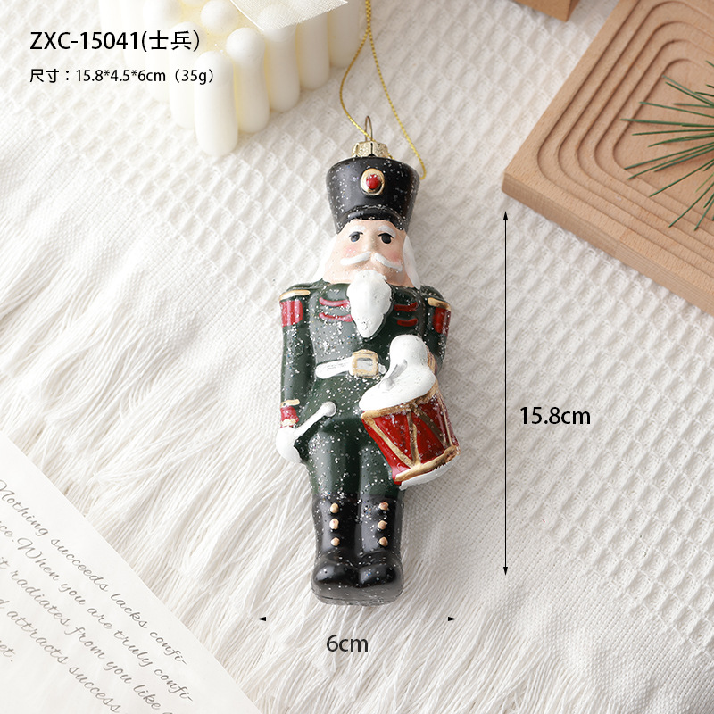 Buscando madera nueva guirlanda de Navidad donuts pan de jengibre hombre casa regalos de vacaciones juguetes accesorios suministro transfronterizo