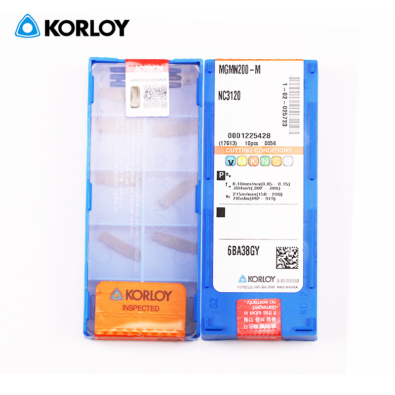 原装克洛伊切槽刀片MGMN200-M NC3120加工钢件