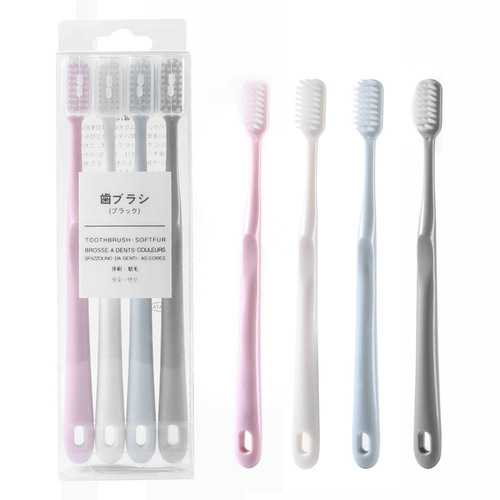 Japanese macaron soft-bristle toothbrush for adults, high-end, high-end, affordable, boxed set toothbrush