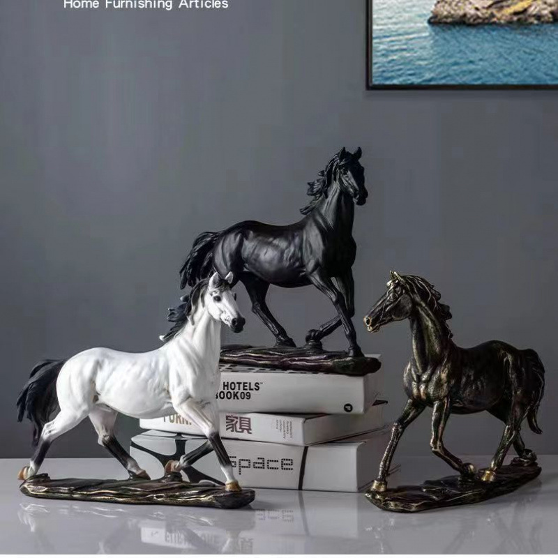 龍馬精神高級装飾品玄関書斎リビングルームオフィス新しい馬の装飾品風水富を引き寄せる工芸品馬|undefined