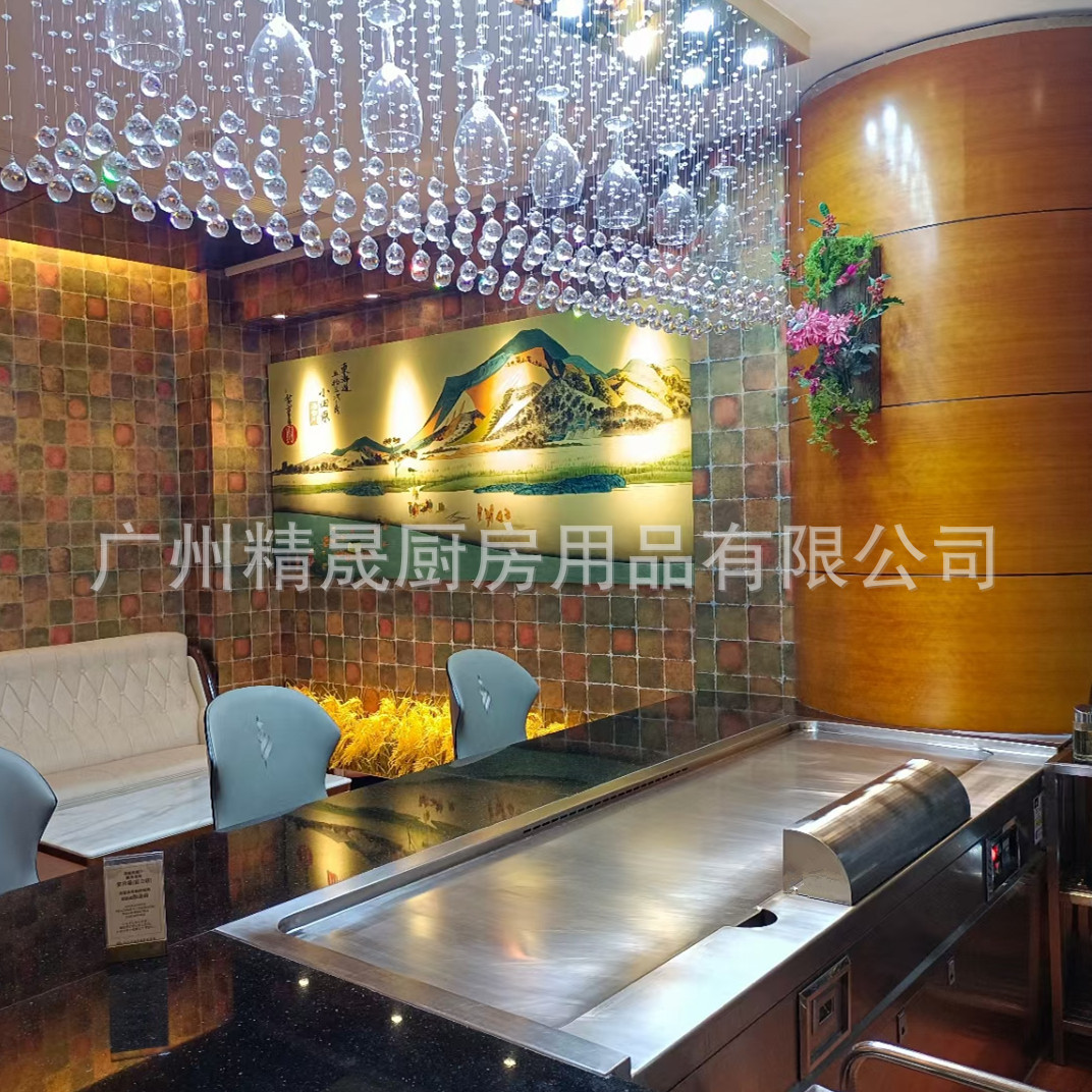 泰龙牌铁板烧、十年行业专注生产铁板烧设备电扒炉烧烤拱形十人