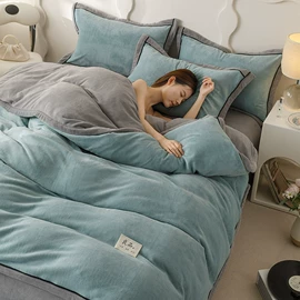 四件套;床罩床笠;纤维被