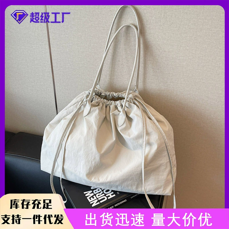 Летний рюкзак 2025 года в японском стиле с завязками, повседневный дорожный рюкзак для поездок на работу, легкий однотонный нишевый рюкзак