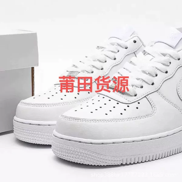 Putian Factory Air Force One Pure White Classic Low-Top Sneakers Af1 Pure Black Men's and Women's Casual Shoes Lightweight Sneakers