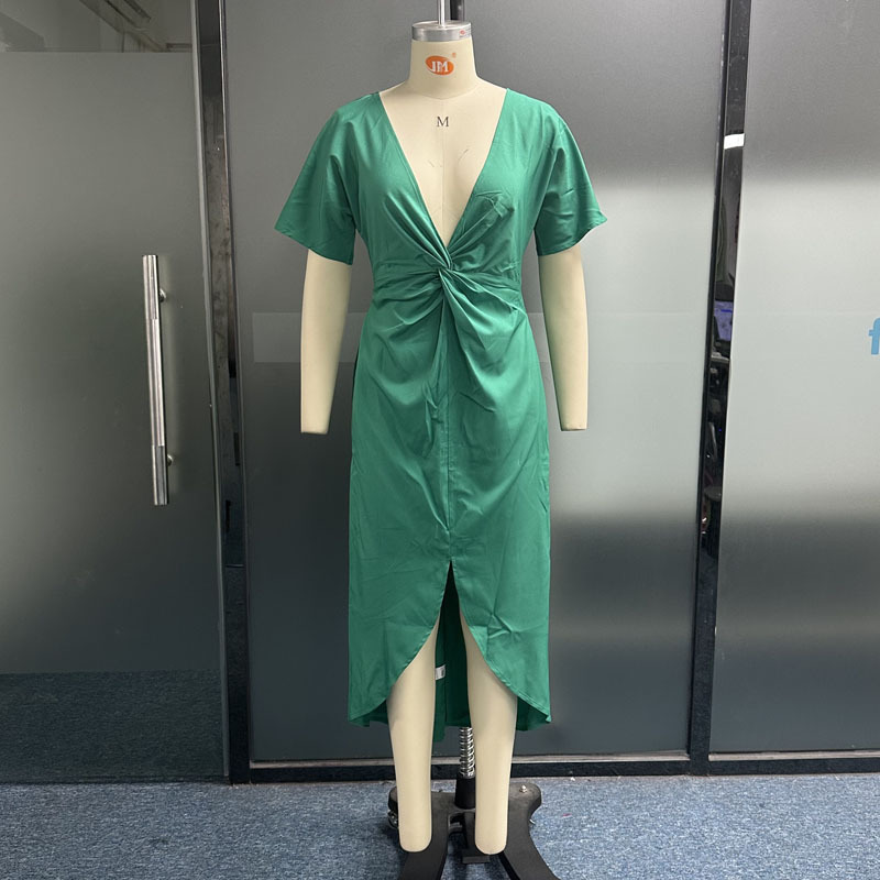 Summer V-Neck Dress Styled