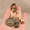 Brass keychain, retro car keys, Chinese horoscope, internet celebrity, wholesale