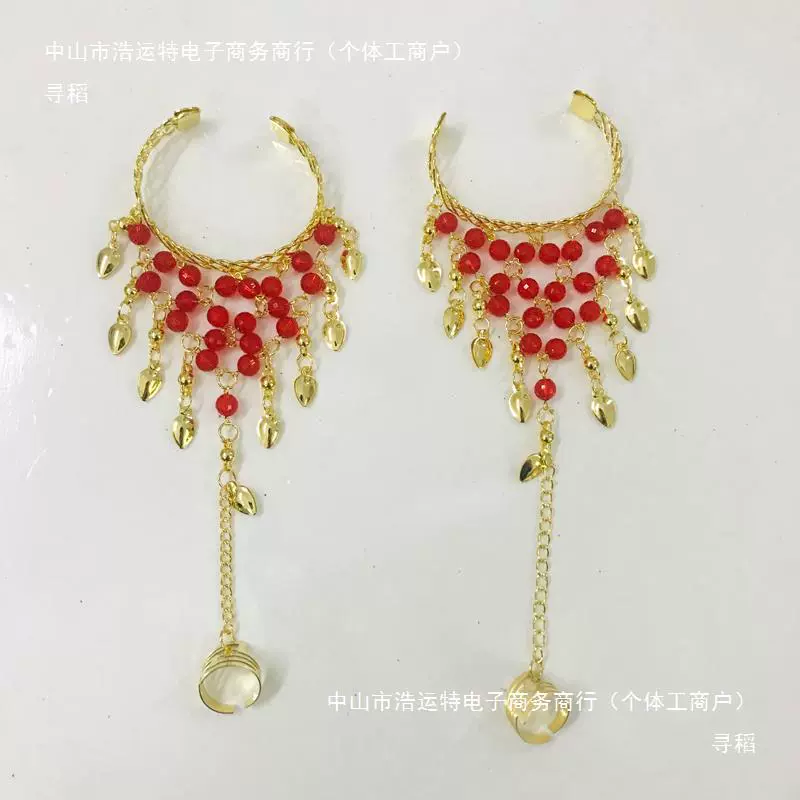 Аксессуар для волос, цепочка, набор, украшения, Индия