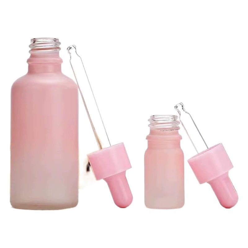 5-100 мл градиентная розовая бутылка эфирного масла портативный эмульсионный спрей эссенция сток раствор суб-розлива резиновая головка капельница