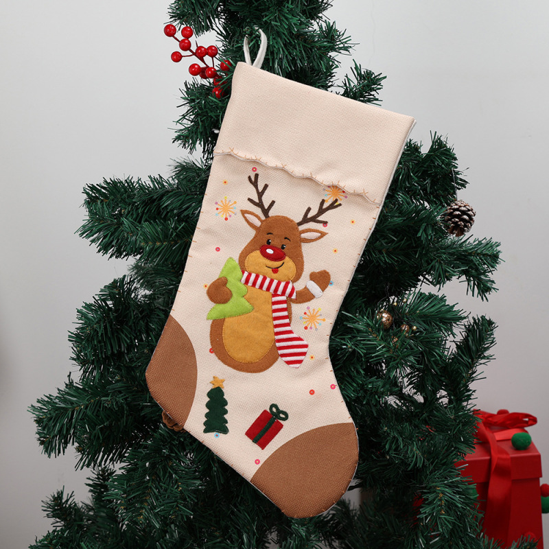 新しいクリスマスツリー装飾ギフトバッグギフトソックスクリスマスキャンディクリスマスソックスクリスマスホームウィンドウ装飾|undefined