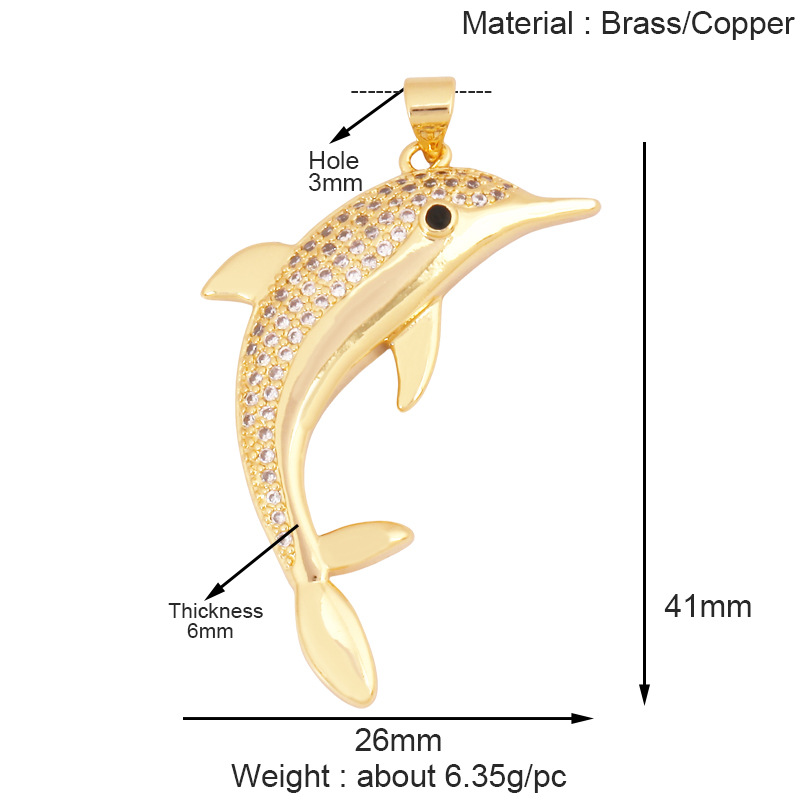 3g Weight Pendant Jewelry Making Type 11*28mm Jewelry Making Size DIY Ornament Accessories Classification 1 Piece Quantity Copper Material Conch, Dolphin, Hippocampus, Fish Pattern All Seasons Season Polished Finish Plating Design Elegant, Sweet Style 1 Piece 11*28mm Copper Conch Dolphin Hippocampus Polished Pendant DIY Ornament Accessories 15
