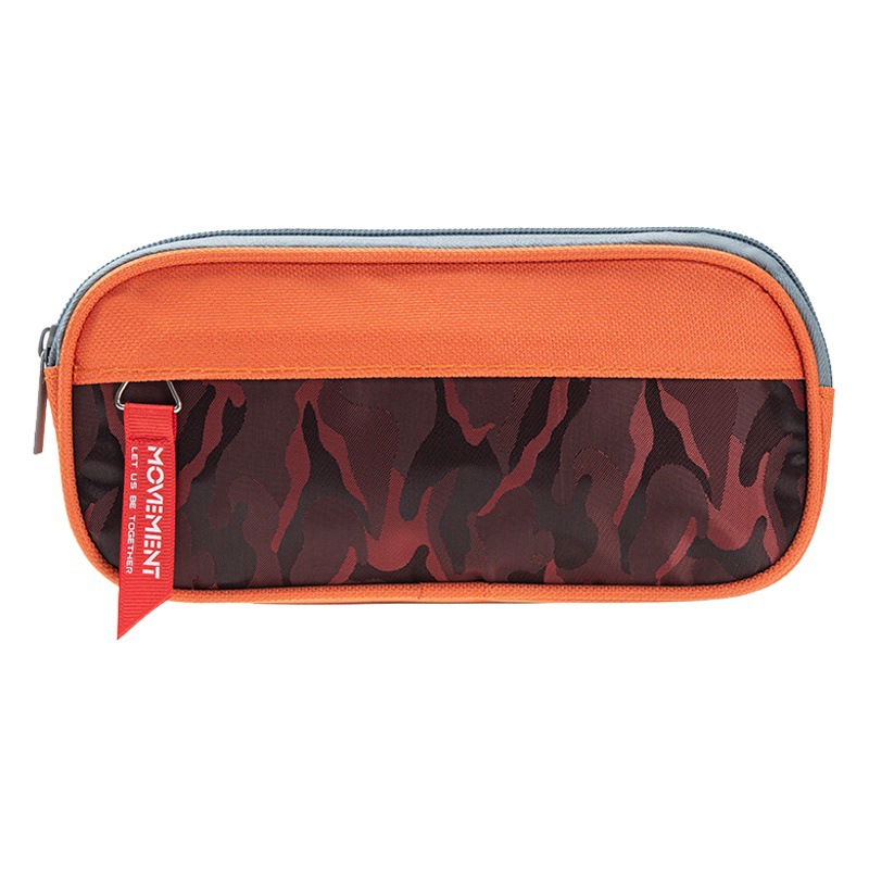 Gran capacidad nuevo simple fresco europeo y americano estudiantes de primaria y secundaria creativo de doble capa de papelería multifuncional bolsa caja de lápices