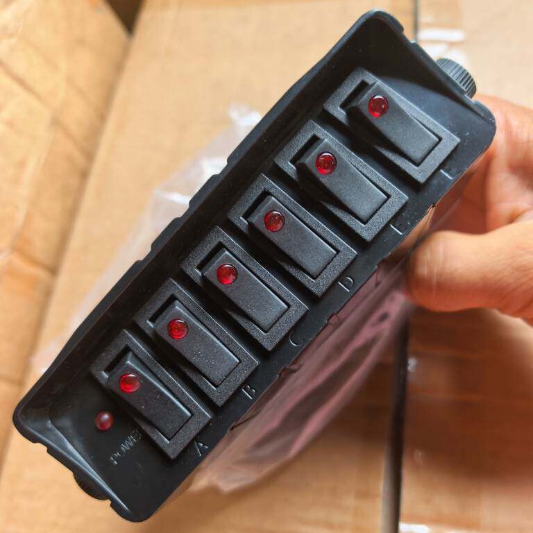 in stock supply 6-key panel switch cross-border new ship accessories 6-position rocker switch combination yacht caravan